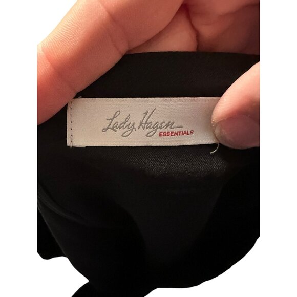 ๐ 2/$20 ๐ Lady Hagen Essentials Black Skort, Pockets & Rear Button Accent sz L - Picture 5 of 6